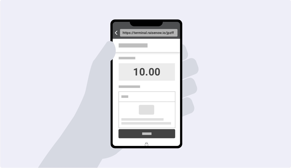 Enter the amount on your device